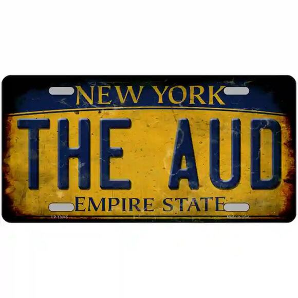 NHL Sabers AUD  License Plate Wall Hockey Buffalo Retro Auto Sign Metal New - Picture 3 of 3